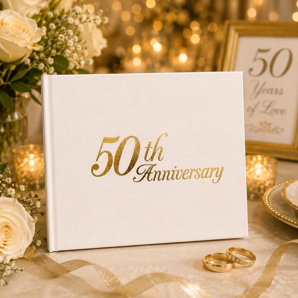 New Vintage 2005 Victoria Lynn Guest Book‎ Anniversary 50th Keepsake Gift